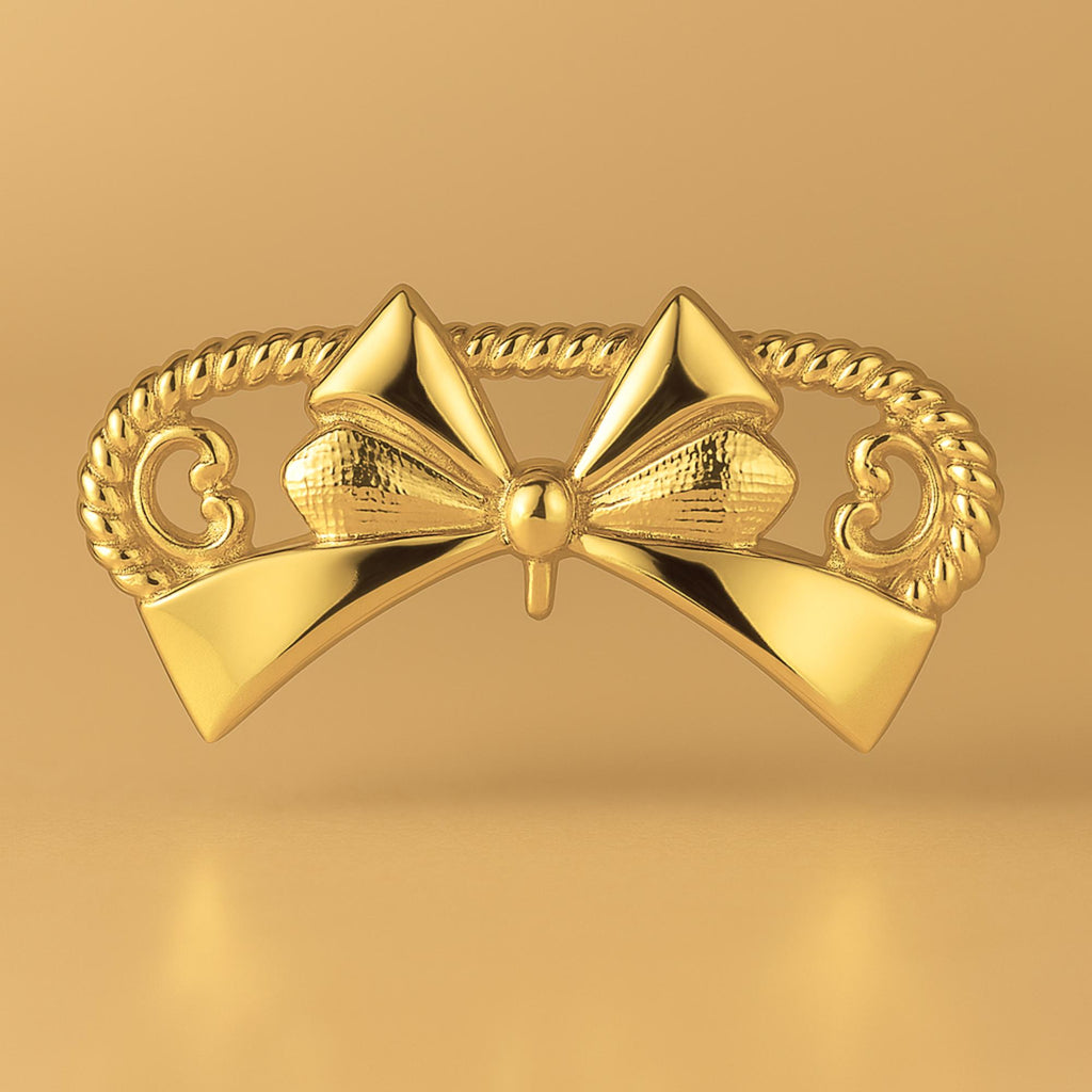 24ct Pure Gold - Ornate Bow Charm
