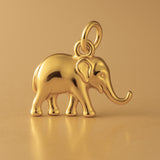 24ct Pure Gold - Asian Elephant Charm