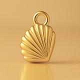 24ct Pure Gold - Lagoon Cockle Shell Charm