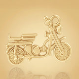 24ct Pure Gold - Postie Motorbike Charm
