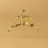 24ct Pure Gold - Fleur-de-Lis Crest Charm