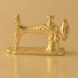 24ct Pure Gold - Vintage Sewing Machine Charm