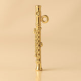 24ct Pure Gold - Piccolo Flute Charm