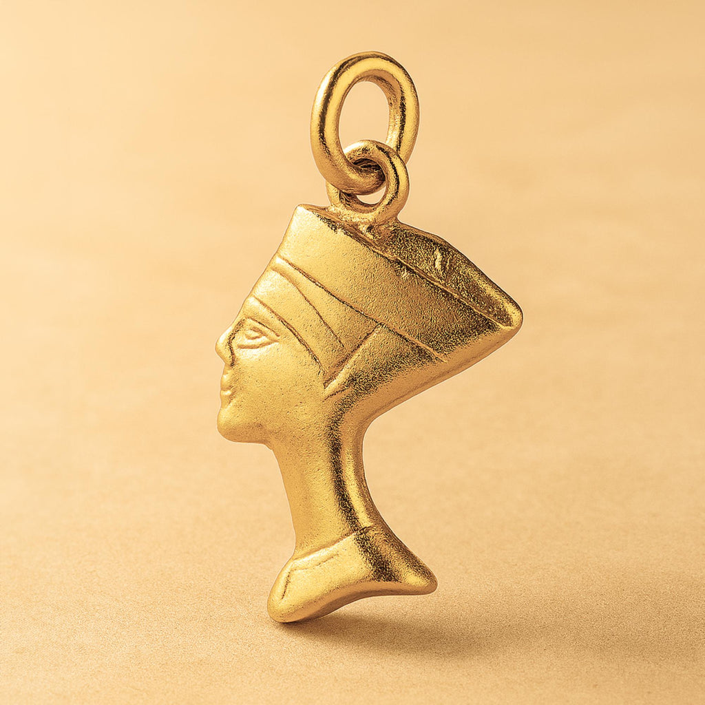 24ct Pure Gold - Queen Nefertiti Charm