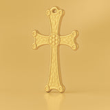 24ct Pure Gold - Medieval Crucifix Charm