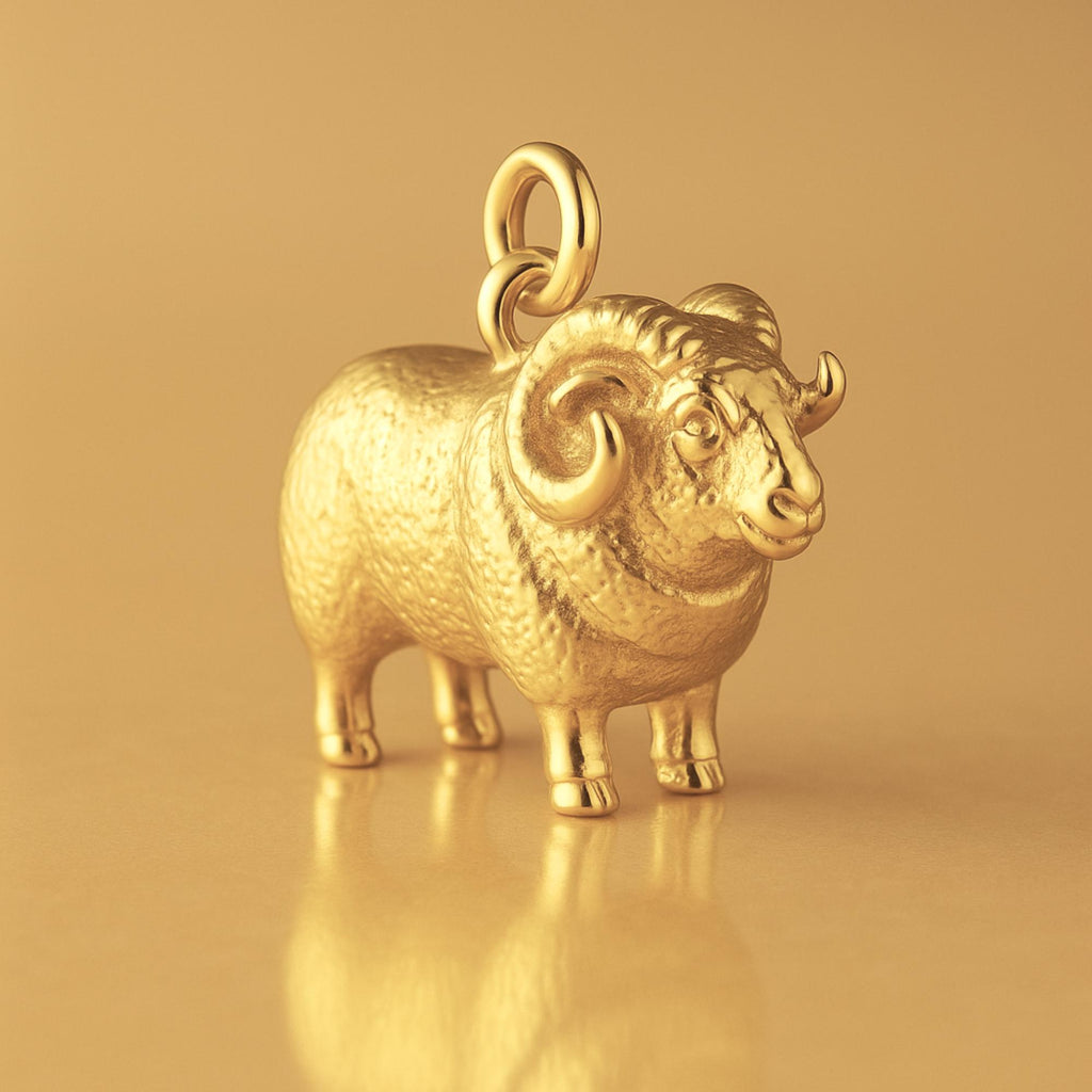 24ct Pure Gold - Boreray Ram Charm