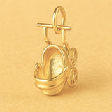 24ct Pure Gold - Bassinet Stroller Charm