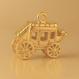 24ct Pure Gold - Western Stagecoach Charm