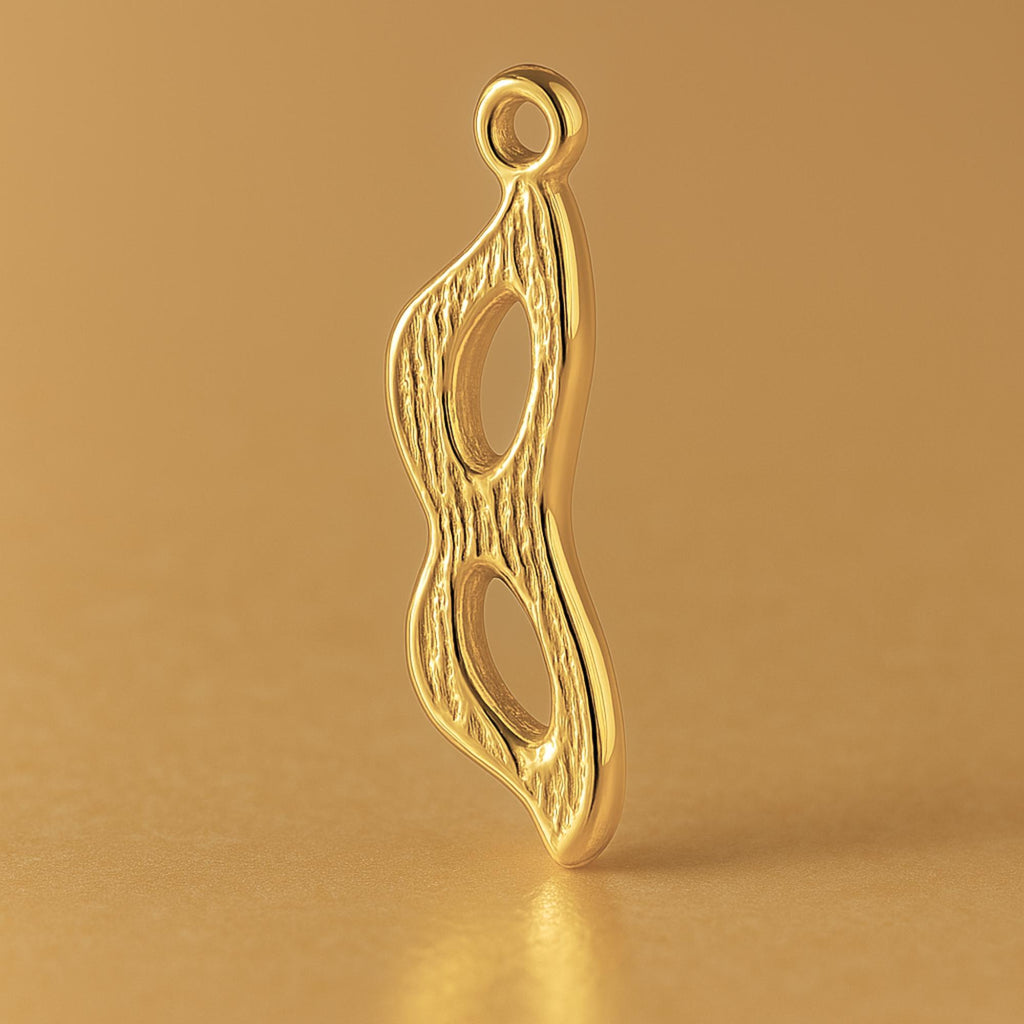 24ct Pure Gold - Masquerade Mask Charm
