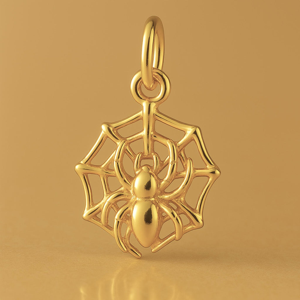 24ct Pure Gold - Spider Web Charm