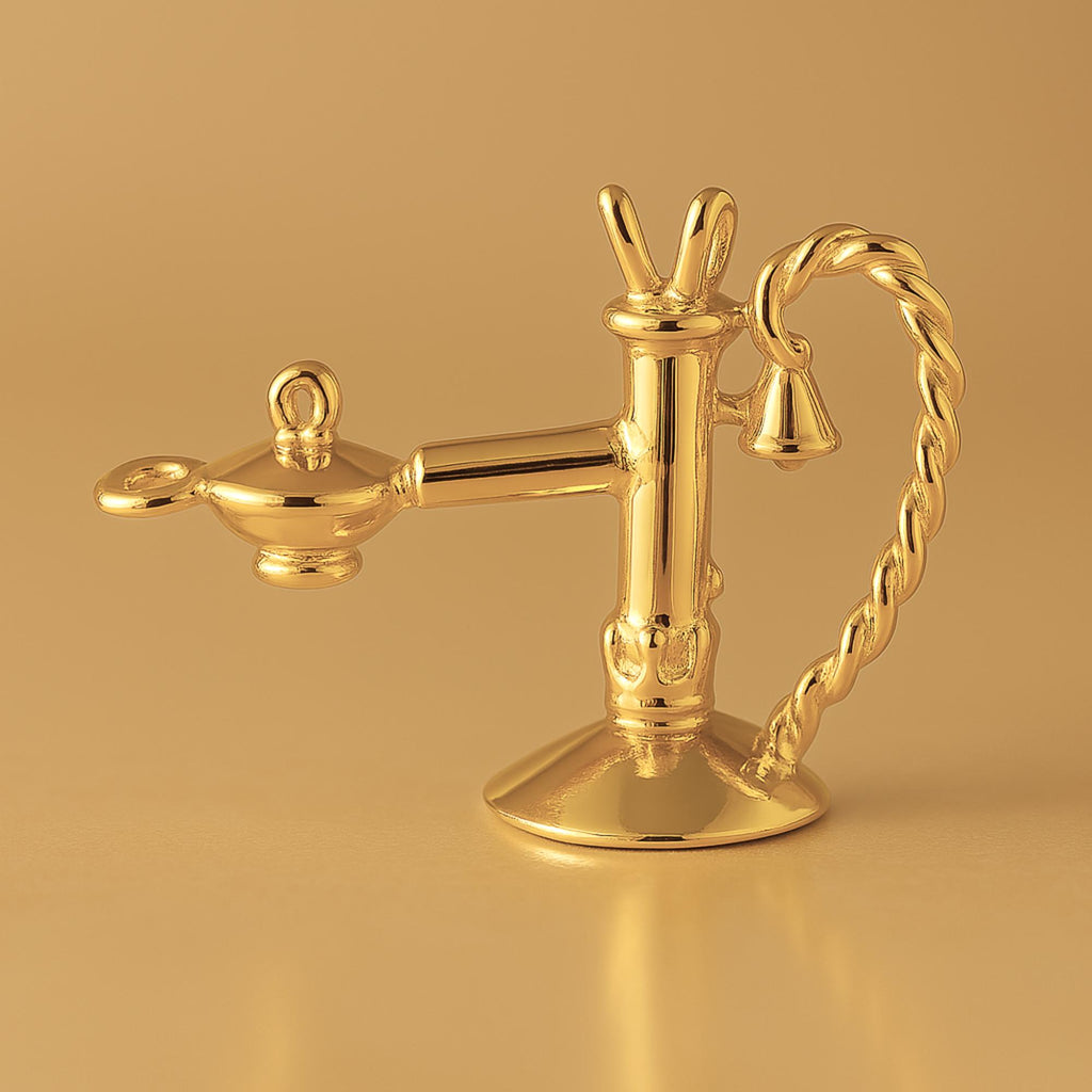 24ct Pure Gold - Candlestick Telephone Charm