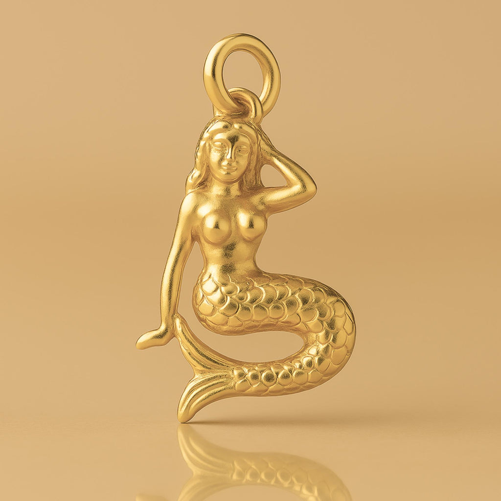 24ct Pure Gold - Ceasg Mermaid Charm