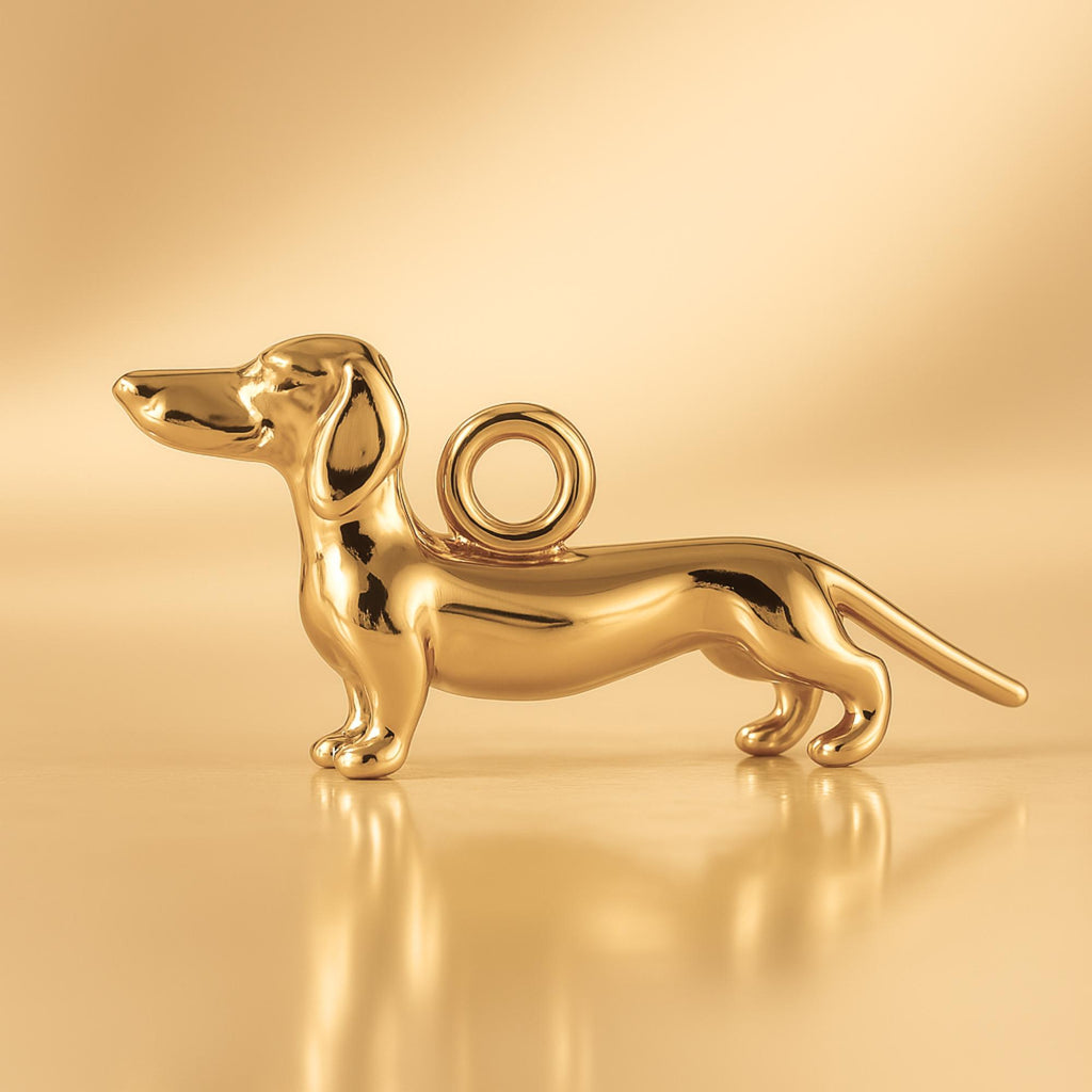 24ct Pure Gold - Classic Dachshund Dog Charm