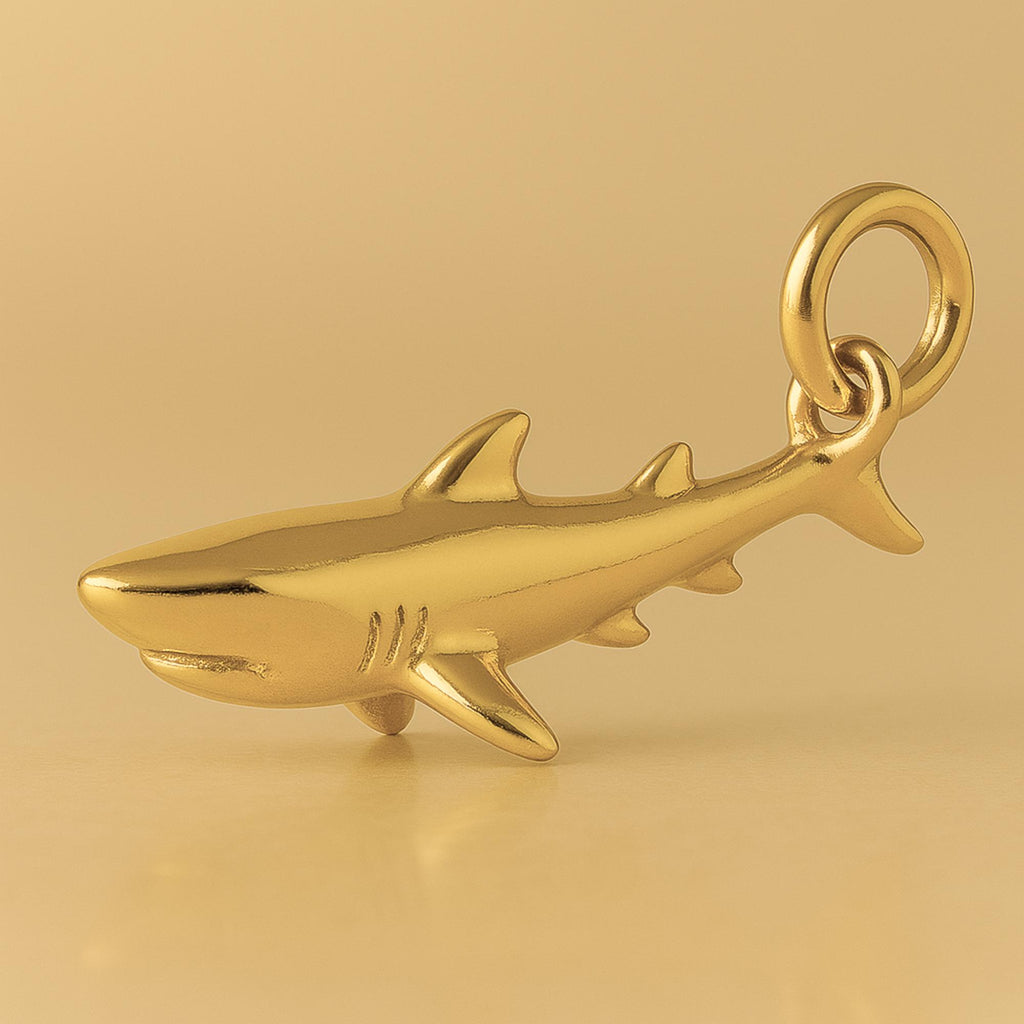 24ct Pure Gold - Great White Shark Charm