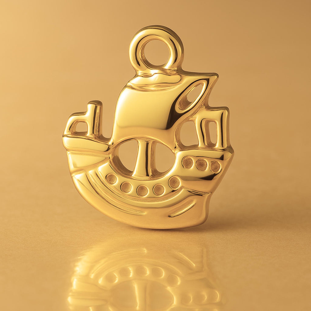 24ct Pure Gold - Pirate Ship Charm