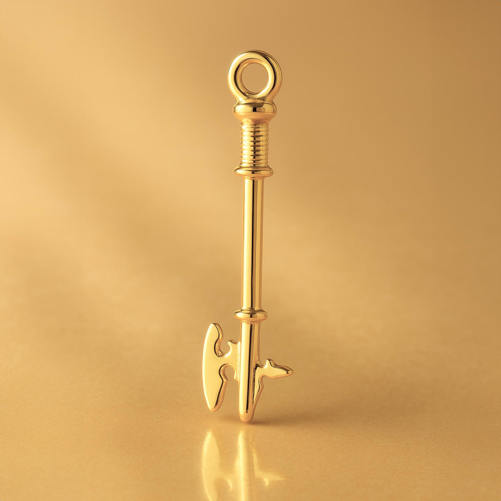 24ct Pure Gold - Halberd Axe Charm