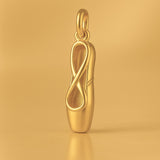 24ct Pure Gold - Pointe Ballet Shoe Charm