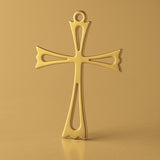 24ct Pure Gold - Openwork Crucifix Charm