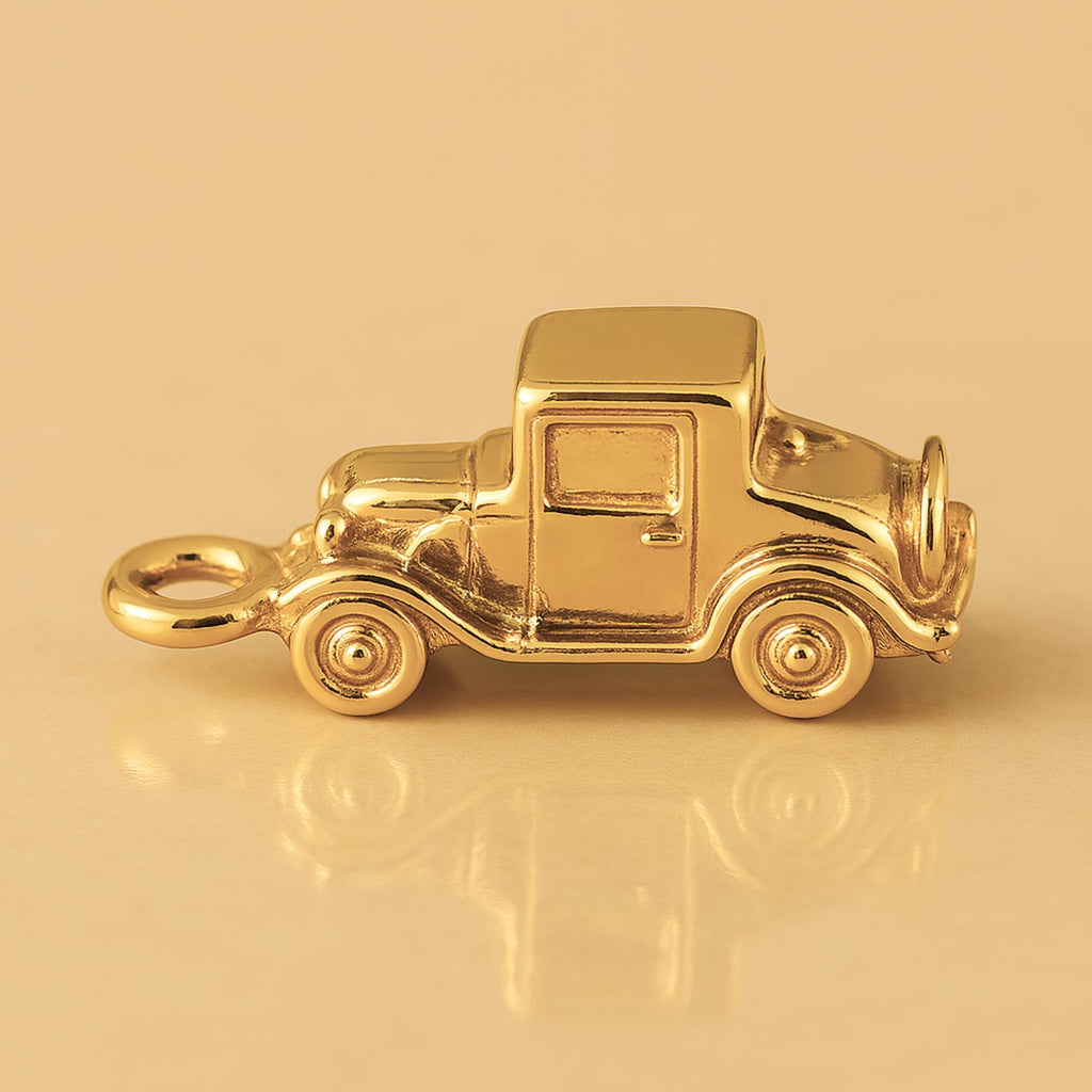 24ct Pure Gold - Vintage Model T Style Car Charm