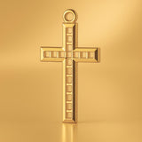 24ct Pure Gold - Lattice Crucifix Charm