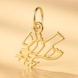 24ct Pure Gold - Filigree Dove Charm