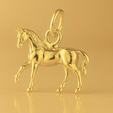 24ct Pure Gold - Prancing Arabian Horse Charm