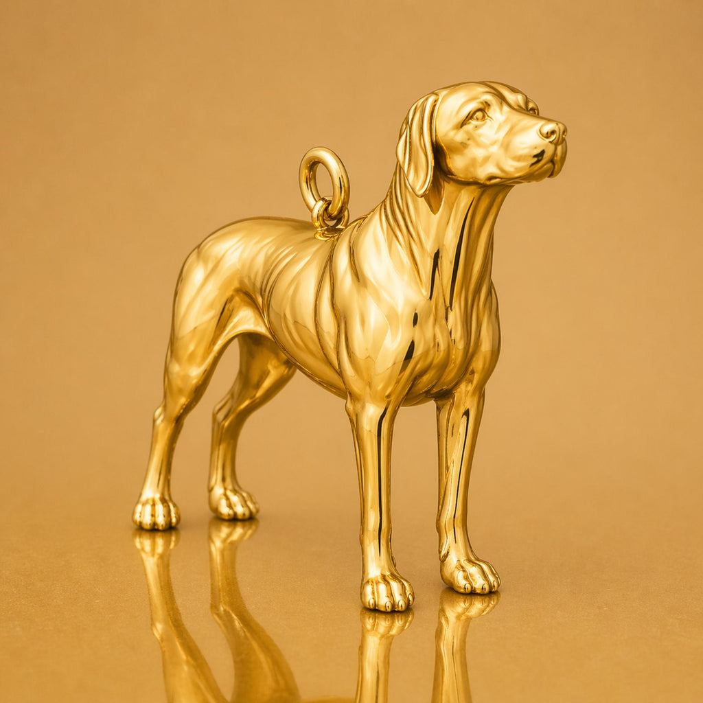 24ct Pure Gold - Rhodesian Ridgeback Dog Charm