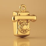 24ct Pure Gold - Rotary Telephone Charm