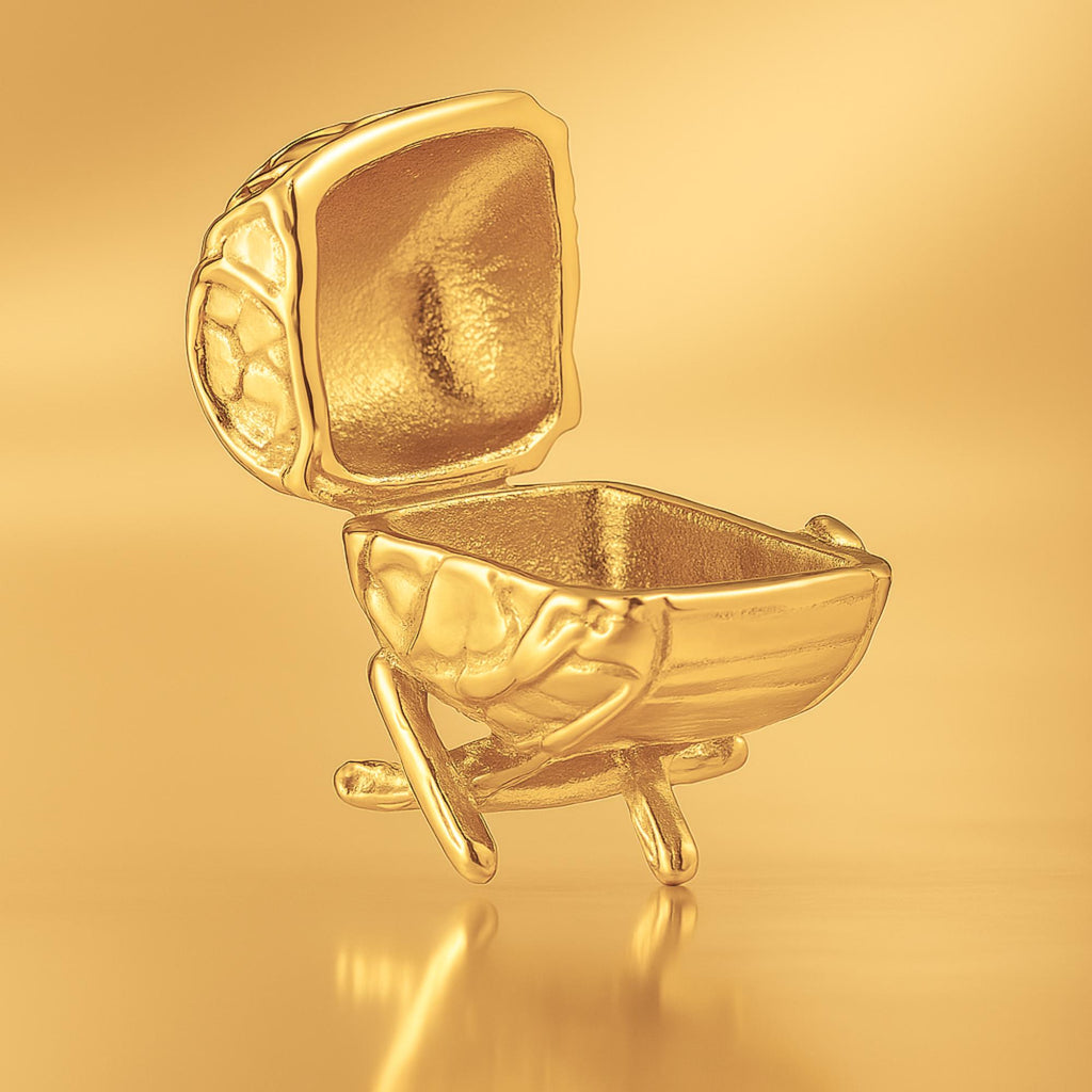 24ct Pure Gold - Rustic Winery Display Barrel Charm