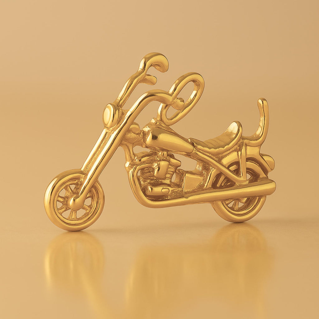 24ct Pure Gold - Cruiser Motorbike Charm