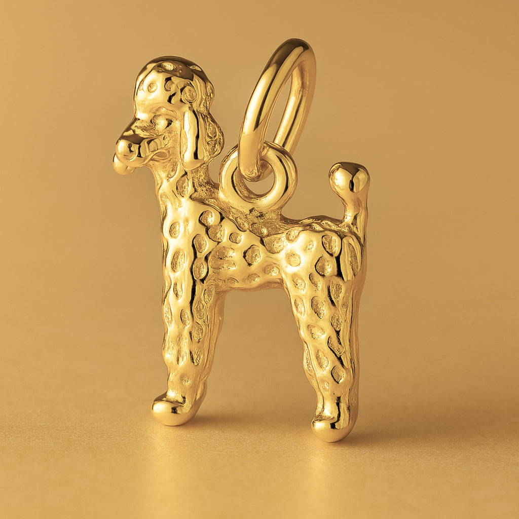 24ct Pure Gold - Poodle Dog Charm