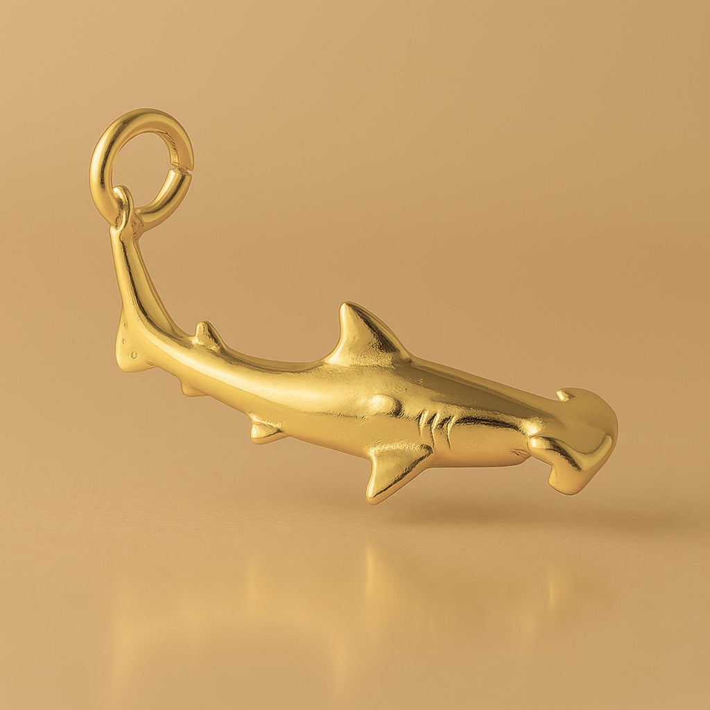 24ct Pure Gold - Hammerhead Shark Charm