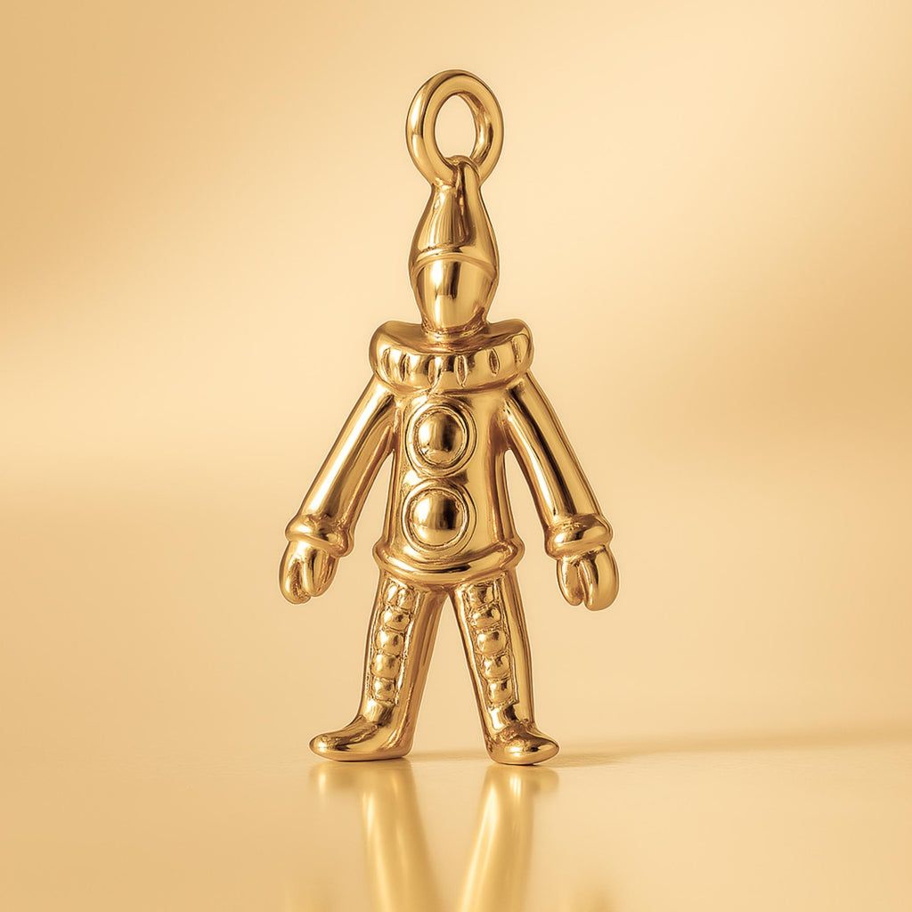 24ct Pure Gold - Circus Clown Charm