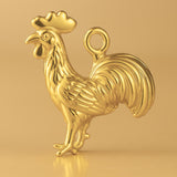 24ct Pure Gold - Barn Rooster Charm
