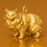 24ct Pure Gold - Cymric Cat Charm
