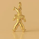 24ct Pure Gold - Ruffled Collar Clown Charm