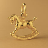 24ct Pure Gold - Classic Rocking Horse Charm