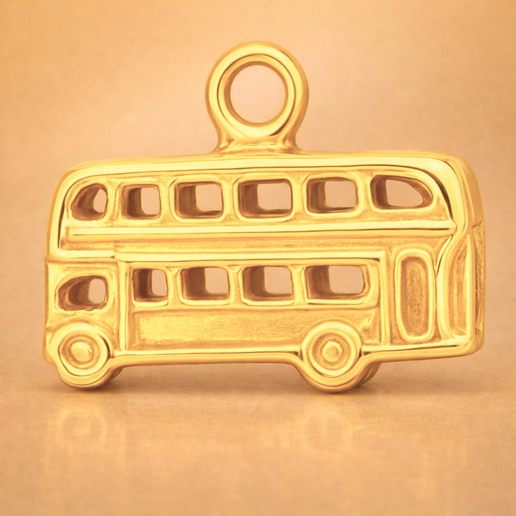 24ct Pure Gold - Double Decker Bus Charm