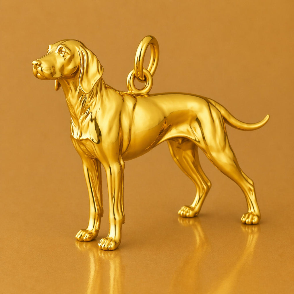 24ct Pure Gold - Vizsla Dog Charm