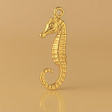 24ct Pure Gold - Dwarf Seahorse Charm