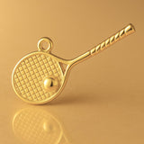 24ct Pure Gold - Tennis Racket Charm