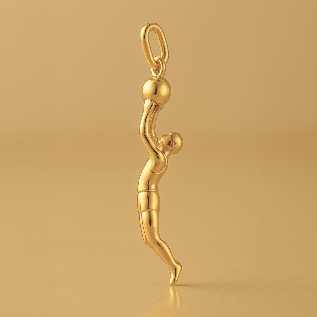24ct Pure Gold - Basketball Slam Dunk Charm