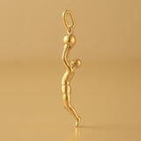 24ct Pure Gold - Basketball Slam Dunk Charm
