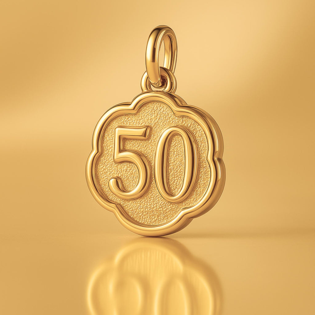 24ct Pure Gold - 50th Clover Charm