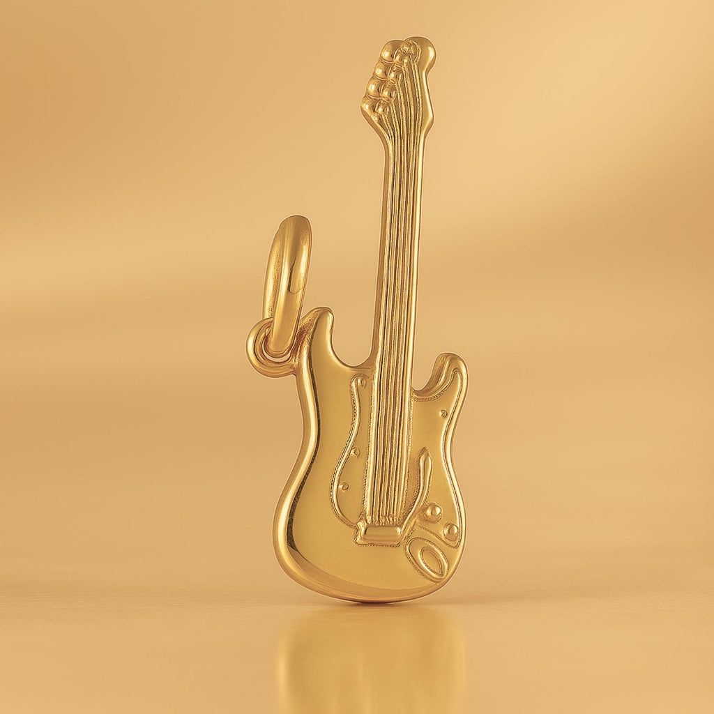 24ct Pure Gold - Strat Electric Guitar Charm