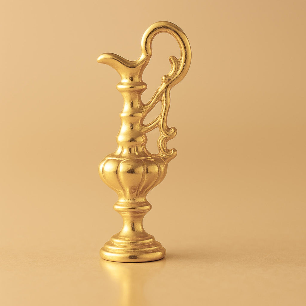 24ct Pure Gold - Ornate Ewer Pitcher Charm