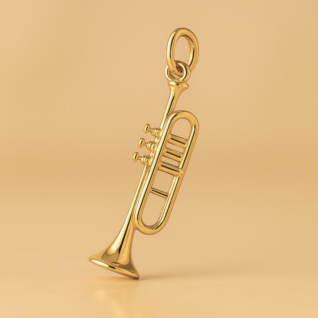 24ct Pure Gold - Herald Trumpet Charm