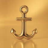 24ct Pure Gold - Bold Anchor Charm