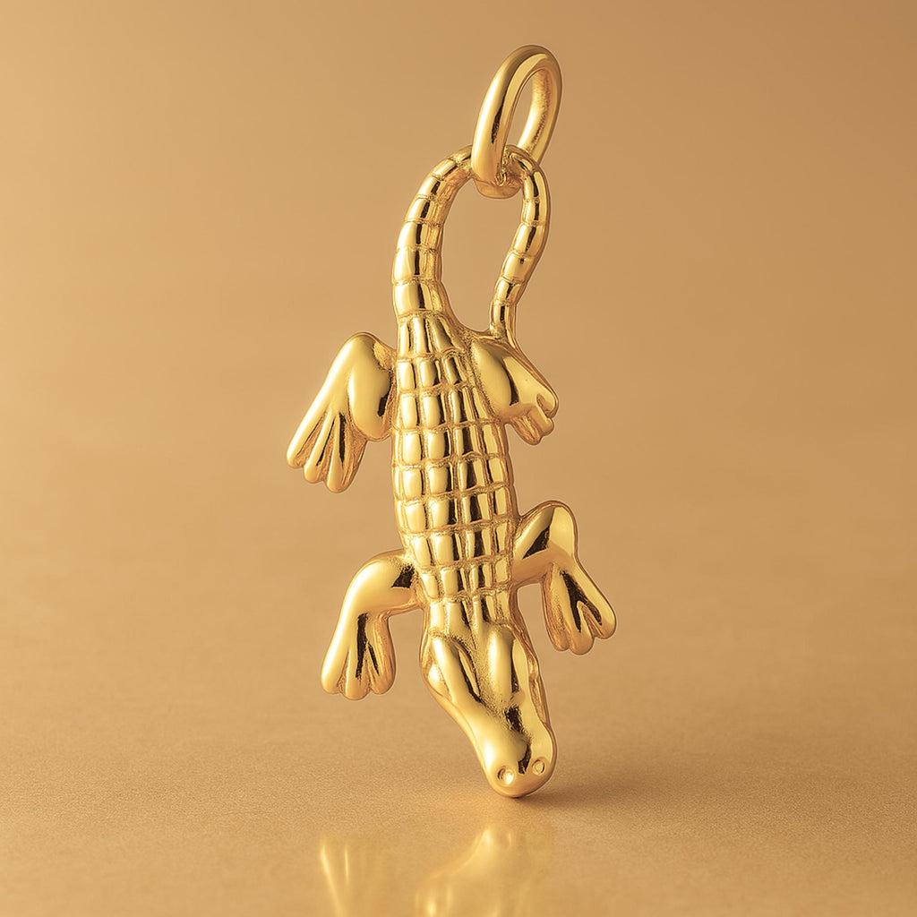 24ct Pure Gold - Swamp Alligator Charm