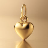 24ct Pure Gold - Classic Puffy Heart Charm